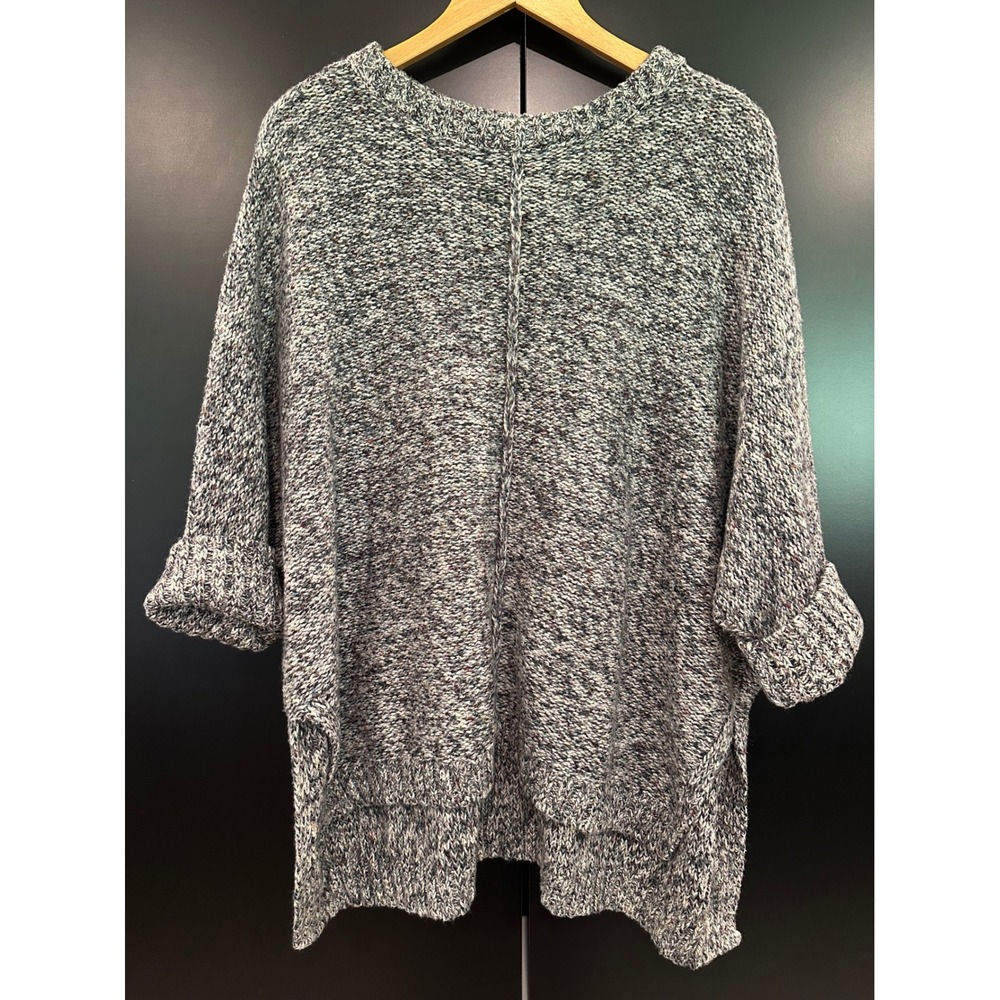 Loft Outlet Womens Medium Grey Marled Knit Oversized Dolman Sweater 541910